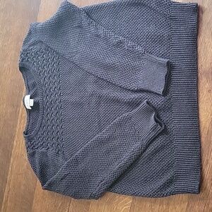 Loft-cable knit sweater